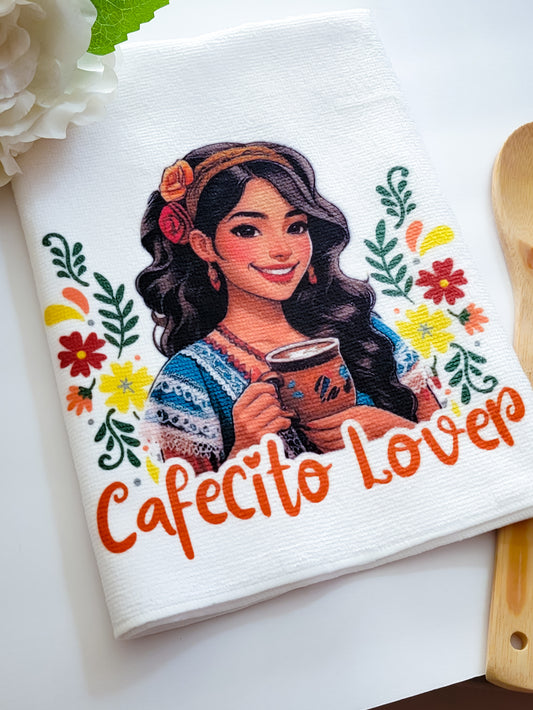 Cafecito Lover Tea Towel