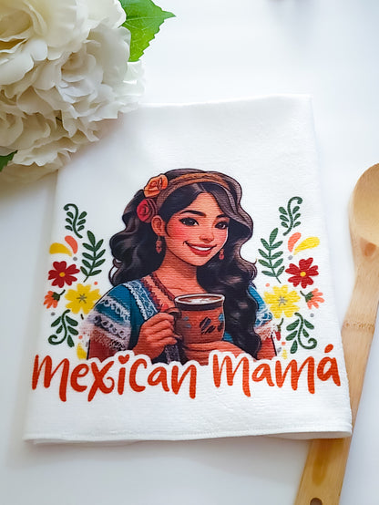 Mexican Mamá Tea Towel