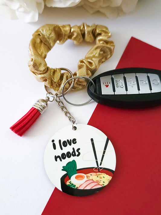 I love noods Wristlet Keychain