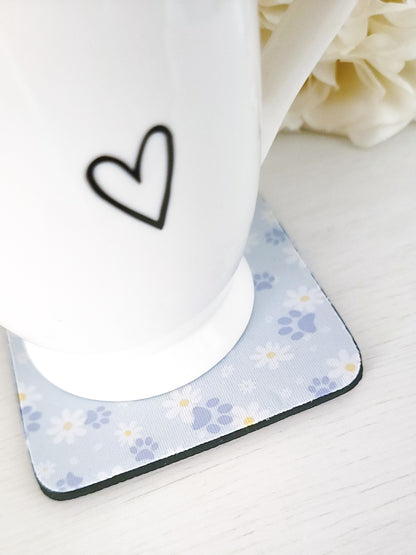 Pawprint & Daisy Coaster