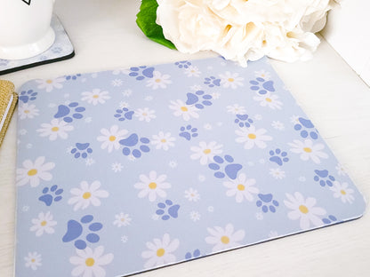 Pawprint & Daisy Mouse Pad