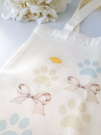 Pawprint & Daisy Tote